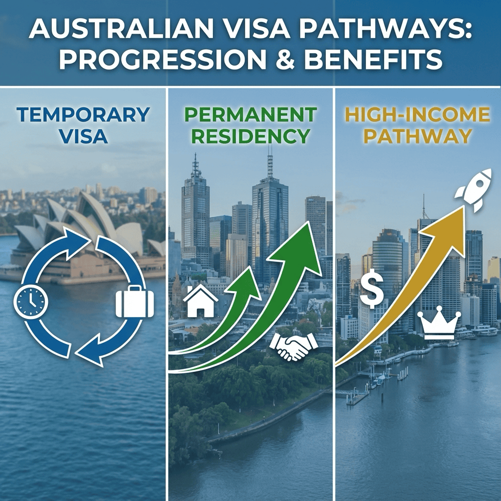 482 vs 186 vs 技術需求簽證：雇主擔保簽證比較（2026年）
